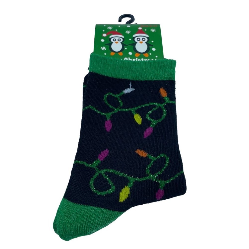 NEW Women Christmas Santa Claus Holiday Colorful Lights Gina Group Size 9-11 NWT